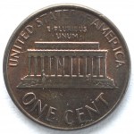 1 цент 1986 США - 1 cent 1986 USA, D