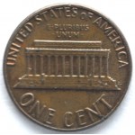 1 цент 1983 США - 1 cent 1983 USA, D