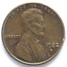 1 цент 1982 США - 1 cent 1982 USA, D