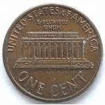 1 цент 1992 США - 1 cent 1992 USA, D