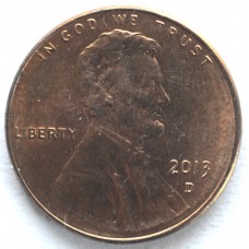 1 цент 2013 США - 1 cent 2013 USA, D