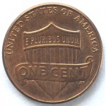 1 цент 2010 США - 1 cent 2010 USA, Без МД