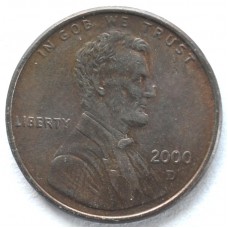 1 цент 2000 США - 1 cent 2000 USA, D