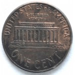 1 цент 2002 США - 1 cent 2002 USA, D