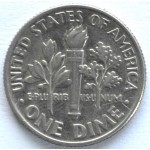 1 дайм (10 центов) 1991 США - 1 dime (10 cents) 1991 USA, D