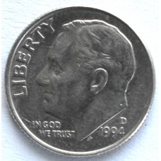 1 дайм (10 центов) 1994 США - 1 dime (10 cents) 1994 USA, D