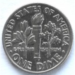 1 дайм (10 центов) 1994 США - 1 dime (10 cents) 1994 USA, D