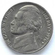 5 центов 1976 США - 5 cents 1976 USA, Без МД