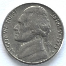 5 центов 1973 США - 5 cents 1973 USA, Без МД