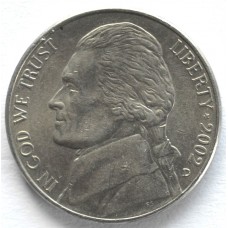 5 центов 2002 США - 5 cents 2002 USA, D