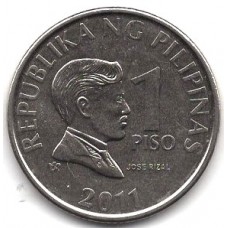 1 песо 2011 Филиппины - 1 piso 2011 Philippines, из оборота