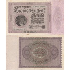 100000 марок 1923 Германия - 100000 mark 1923 Germany