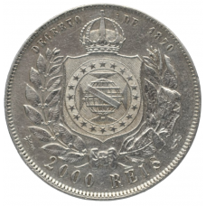 2000 реалов 1889 Бразилия - 2000 real 1889 Brazil, Серебро