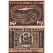 Нотгельд 10 пфеннигов 1921 - Германия - Ильменау (Тюрингия) (Федеральная земля Тюрингия)