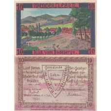 Нотгельд 10 пфеннигов 1921 - Германия - Веддерслебен