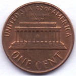 1 цент 1981 США - 1 cent 1981 USA, Без МД