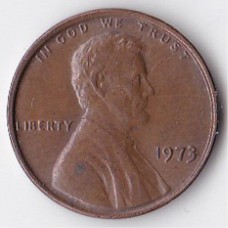 1 цент 1973 США - 1 cent 1973 USA, Без МД