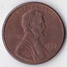 1 цент 1997 США - 1 cent 1997 USA, Без МД