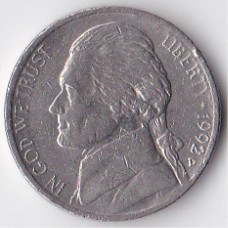 5 центов 1992 США - 5 cents 1992 USA, D