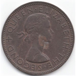 10 Пенни 1961 Новая Зеландия - 1 Penny 1961 New Zealand