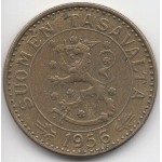 20 марок 1956 Финляндия - 20 markka 1956 Finland, из оборота