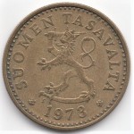 10 пенни 1973 Финляндия - 10 pennia 1973 Finland