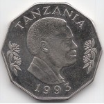 5 шиллингов 1993 Танзания - 5 shillings 1993 Tanzania