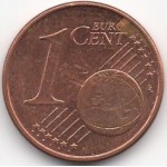 1 евроцент 2010 Германия - 1 euro cent 2010 Germany, F