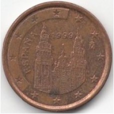 1 евроцент 1999 года Испания - 1 euro cent 1999 Spain