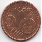 5 евроцентов 2002 Германия,  J - 5 euro cent 2002 Germany, J