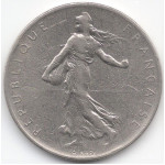 1 франк 1961 Франция - 1 franc 1961 France, из оборота