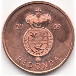 0,02 доллара 2009 остров Редонда - 0,02 dollar 2009 Redonda