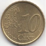 10 евроцентов 2003 года Италия - 10 euro cent 2003 Italy