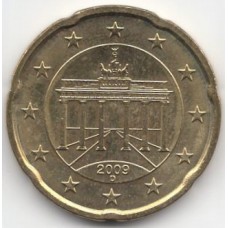 20 евроцентов 2009 Германия, D - 20 euro cents 2002 Germany, D