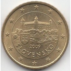 50 евроцентов 2009 года Словакия - 50 euro cents 2009 SLOVENSKO