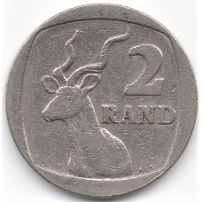 Монета 2 ранда 1991 ЮАР - 2 randa 1991 South Africa (Suid)