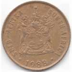 1 цент 1988 ЮАР - 1 cent 1988 South Africa