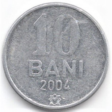 10 бани 2004 Молдавия - 10 bani 2004 Moldova, из оборота