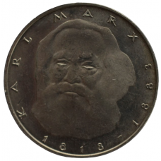 5 mark 1983 Германия ФРГ  - 5 марок 1983 BUNDESREPUBLIK DEUTSCHLAND, 100 лет со дня смерти Карла Маркса