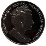 2 фунта 2019 Британская территория Индийского океана - 2 pound 2019 BRITISH INDIAN OCEAN TERRITORY, 80 лет началу Второй мировой войны