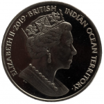 2 фунта 2019 Британская территория Индийского океана - 2 pound 2019 BRITISH INDIAN OCEAN TERRITORY, 80 лет началу Второй мировой войны