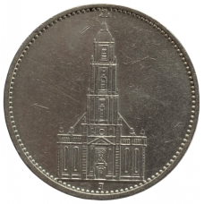 5 рейхсмарок 1934 Германия, J - 5 reichsmarks 1934 Germany, J, из оборота