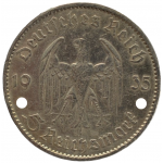 5 рейхсмарок 1935 Германия, А - 5 reichsmarks 1935 Germany, А, из оборота