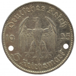 5 рейхсмарок 1935 Германия, E - 5 reichsmarks 1935 Germany, E, из оборота