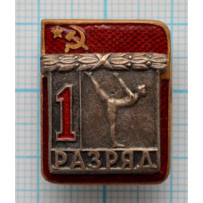 Знак нагрудный 1 разряд, спортивная гимнастика. Тяжелый. 