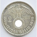 2 рейхсмарки 1938 Германия - 2 reichsmarks 1938 Germany, B, из оборота