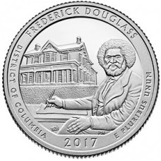 25 центов (квотер) 2017 США дом Фредерика Дугласа, D - 25 cents (quarter) 2017 DISTRICT OF COLUMBIA 2017