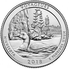 25 центов (квотер) 2018 США Вояджерс, P - 25 cents (quarter) 2018 MASSACHUSETTS 2018