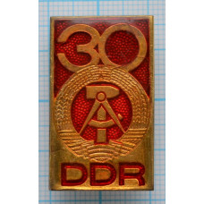 Значок - XXX DDR, 30 ЛЕТ ГДР 