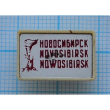 Значок серии "Город Новосибирск", стекло